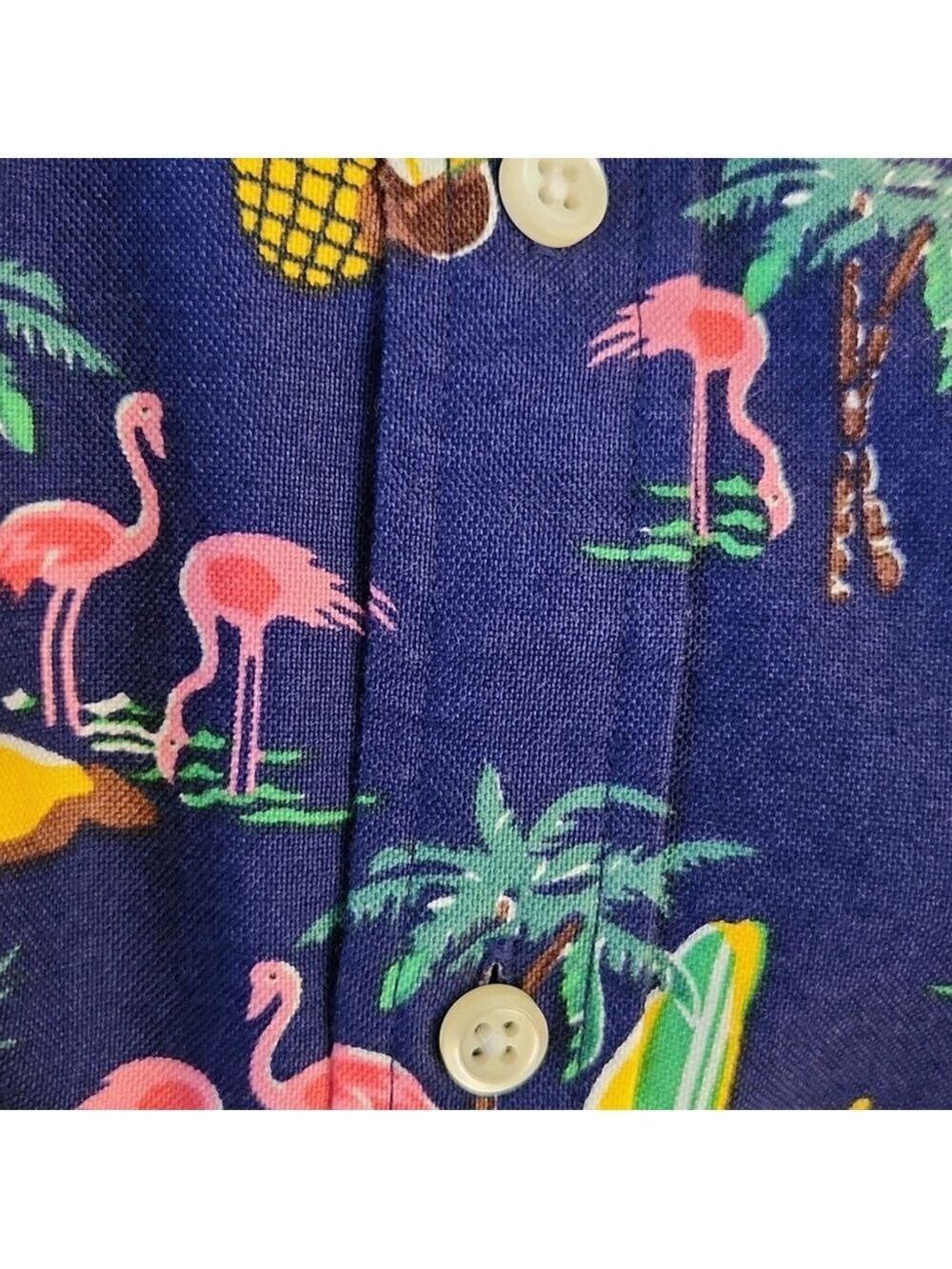 Polo Ralph Lauren Flamingo Short Sleeve Button Up Shirt (M Size S P Slim Fit) - Picture 9 of 10